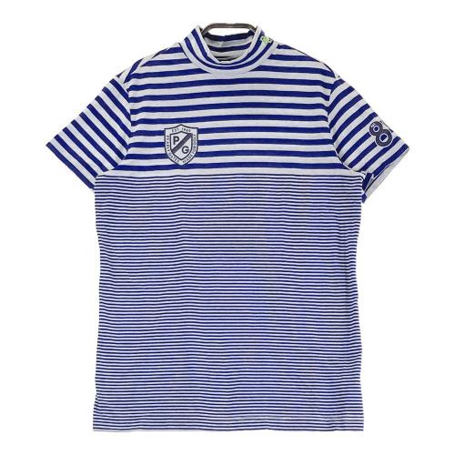 PEARLY GATES パーリーゲイツ ハイネック半袖Tシャツ ボーダー柄