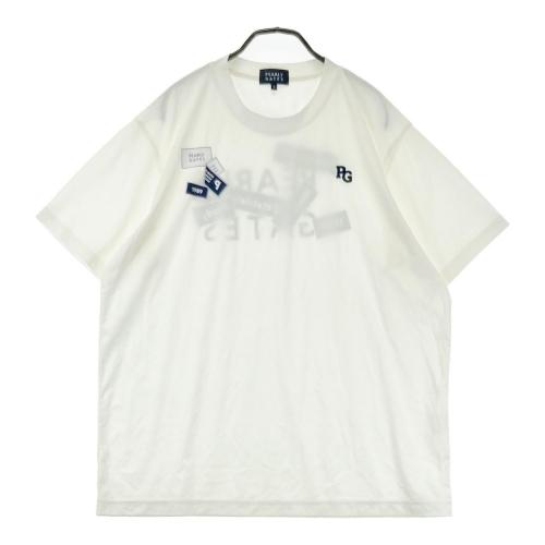 PARLYGATES プリントロゴTシャツ ホワイト PEARLY GATES パーリーゲイツ 半袖Tシャツ ロゴプリント