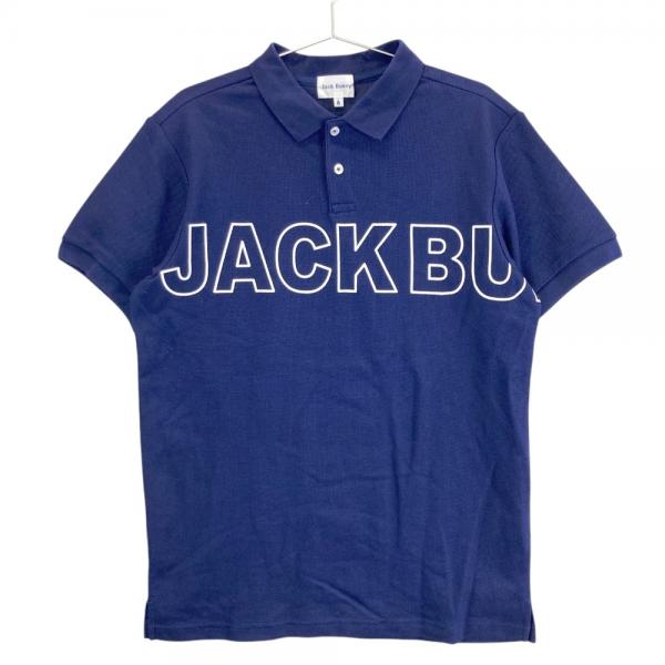 Jack Bunny!! ネイビー ポロシャツ サイズ6 JACK BUNNY ジャックバニー 半袖ポロシャツ ネイビー系 サイズ