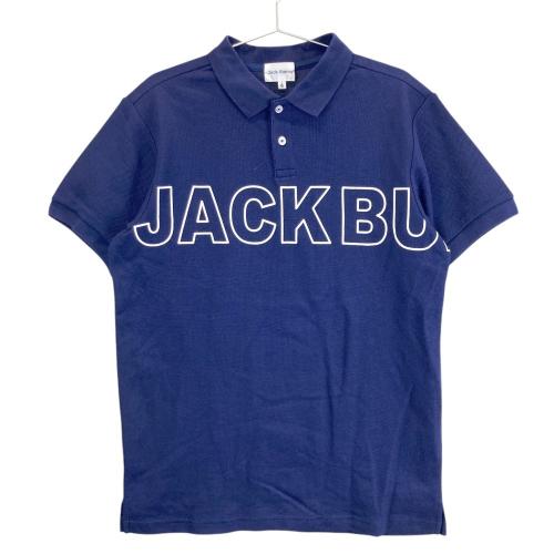 サイズ：6 JACK BUNNY ジャックバニー  半袖ポロシャツ プリント  ブルー系 [240101464509] ゴルフウェア メンズ ストスト JACK BUNNY ジャックバニー 半袖ポロシャツ プリント ブルー系 6