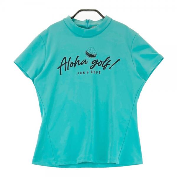 JUN&ROPE ジュン アンド ロペ ハイネック 半袖Tシャツ グリーン