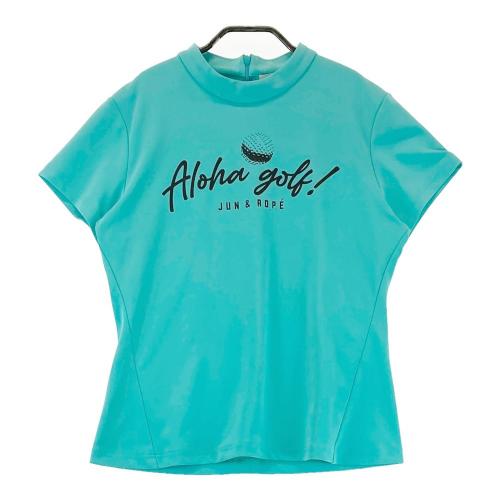JUN&ROPE ジュン アンド ロペ ハイネック 半袖Tシャツ グリーン