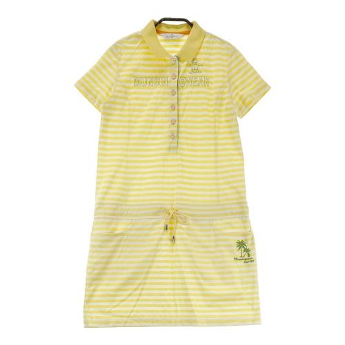 【新品☆匿名発送】Munsingwear マンシング　ゴルフ用 ワンピース MUNSING WEAR マンシングウェア 半袖ワンピース ボーダー柄