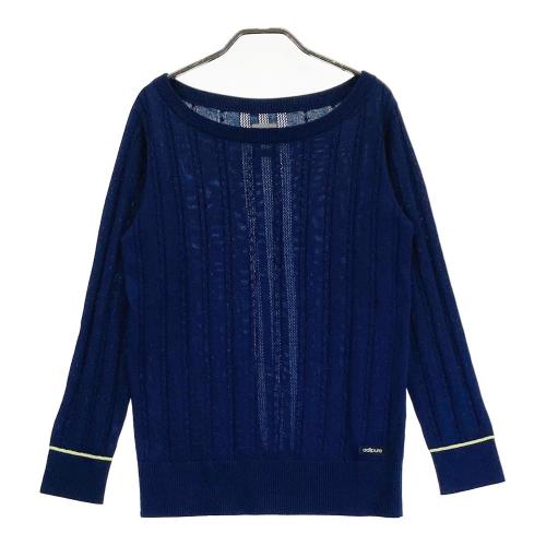 BEAMS GOLF ビームスゴルフ ニットベスト ケーブル編み ネイビー系