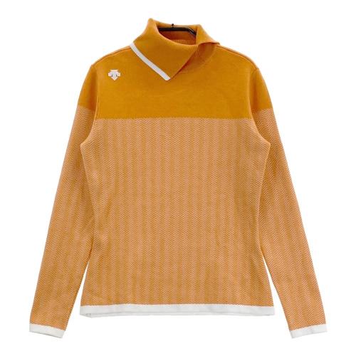 ARCHIVIO アルチビオ ウール混 タートルネック ファーベスト オレンジ