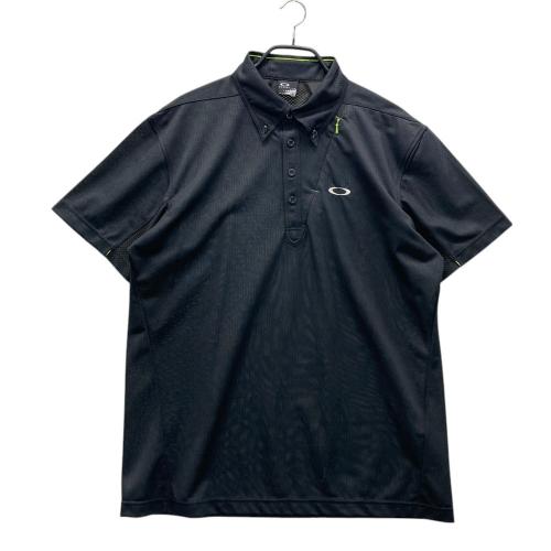 サイズ：L OAKLEY オークリー  半袖ポロシャツ 総柄 ブラック系 [240101369942] ゴルフウェア メンズ ストスト 1-240101451568-m-01-pl.jpg