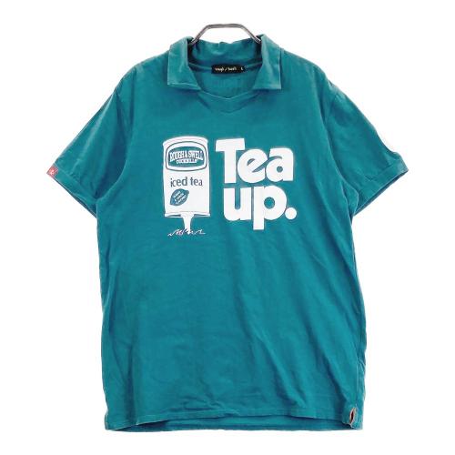 ROUGH&SWELL ラフアンドスウェル 襟付 半袖Tシャツ ブルー系 サイズ：L