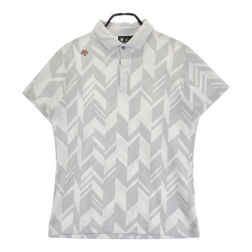 coco 中古 デサントゴルフ DESCENTE GOLF メンズ 半袖ポロシャツ L 黒×白×グレー coco 中古 デサントゴルフ DESCENTE GOLF メンズ 半袖ポロシャツ