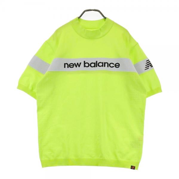サイズ：5 NEW BALANCE GOLF ニューバランス  半袖ニット  グリーン系 [240101451303] ゴルフウェア メンズ ストスト NEW BALANCE GOLF ニューバランス 半袖ニット グリーン系 サイズ