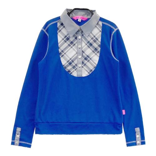 サイズ：42 VIVA HEART ビバハート  ノースリーブ ポロシャツ  ネイビー系 [240101285691] ゴルフウェア レディース ストスト サイズ：42 VIVA HEART ビバハート ノースリーブ ポロシャツ