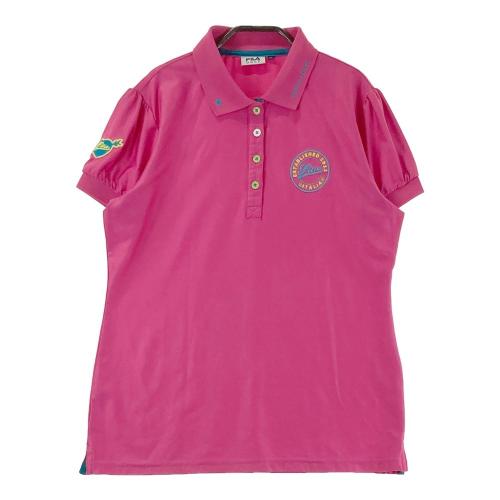 FILA GOLF フィラゴルフ 半袖ポロシャツ ピンク系 サイズ：LL