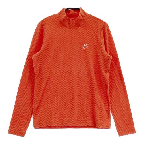 MIZUNO GOLF ミズノゴルフ ハイネック長袖Tシャツ オレンジ系