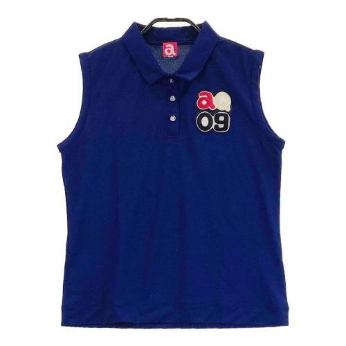 ARCHIVIO アルチビオ ノースリーブポロシャツ ネイビー系 サイズ：40