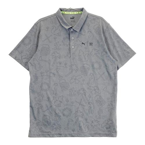 サイズ：L PUMA GOLF プーマゴルフ  セットアップ 3点セット ヘリンボーン柄 グレー系 [240101444265] ゴルフウェア メンズ ストスト サイズ：L PUMA GOLF プーマゴルフ セットアップ 3点セット
