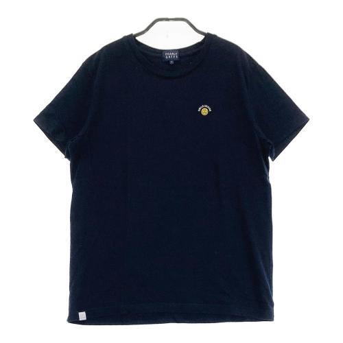 サイズ：1 PEARLY GATES パーリーゲイツ  袖フリル モックネック半袖Tシャツ ロゴ柄 ネイビー系 [240101473205] ゴルフウェア レディース ストスト PEARLY GATES パーリーゲイツ 袖フリル モックネック半袖Tシャツ