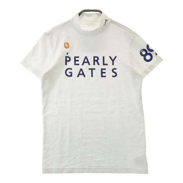 PEARLY GATES パーリーゲイツ モックネック 半袖Tシャツ ロゴ