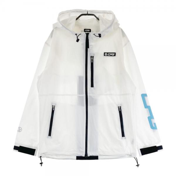 サイズ：4 CPG GOLF シーピージーゴルフ  フード付 ジップジャケット ロゴ  ホワイト系 [240101453273] ゴルフウェア メンズ ストスト CPG GOLF シーピージーゴルフ フード付 ジップジャケット ロゴ