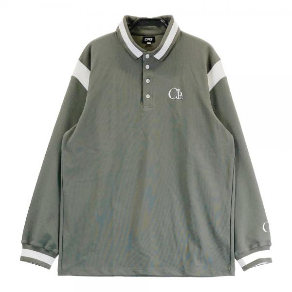 サイズ：4 CPG GOLF シーピージーゴルフ  長袖ポロシャツ  カーキ系 [240101453278] ゴルフウェア メンズ ストスト CPG GOLF シーピージーゴルフ 長袖ポロシャツ カーキ系 サイズ