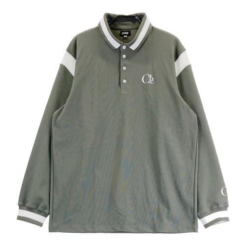 CPG GOLF シーピージーゴルフ 半袖ポロシャツ ロゴ柄 ベージュ系