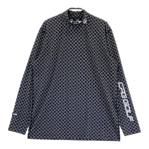 CPG GOLF シーピージーゴルフ 半袖ポロシャツ ロゴ柄 ベージュ系