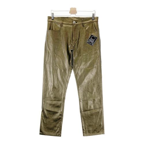 DANCE WITH DRAGON ダンスウィズドラゴン 裏起毛フェイクレザーパンツ