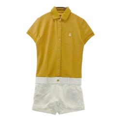 MARK&LONA マークアンドロナ　ポロシャツ　デカロゴ　メンズ　ゴルフ　黄色 MARK&LONA(マークアンドロナ)｜中古ゴルフウェア通販サイトSTST