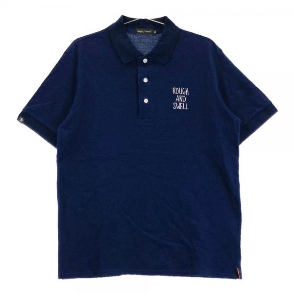 rough & swell ポロシャツ L ネイビー ROUGH&SWELL ラフアンドスウェル 半袖ポロシャツ ネイビー系