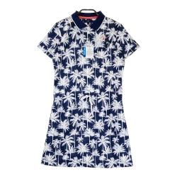 【新品未使用タグ付き】キャロウェイ]半袖 ワンピース　ストライプ柄　夏 Amazon.co.jp: [キャロウェイ] レディース 半袖 ワンピース