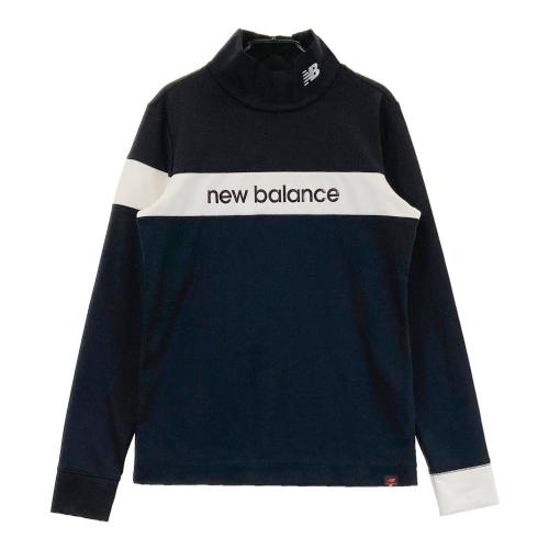 サイズ：1 NEW BALANCE GOLF ニューバランス 2025年モデル モックネック 長袖Tシャツ  ブラック系 [240101442258] ゴルフウェア レディース ストスト NEW BALANCE GOLF ニューバランス 2025年モデル モックネック