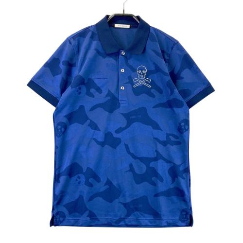 MARK&LONA マークアンドロナ モックネック半袖Tシャツ カモフラ柄