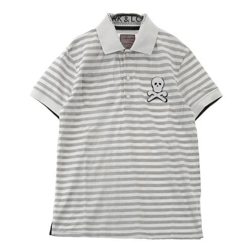 MARK&LONA ホワイトポロシャツ メンズ ゴルフ MARK&LONAマークアンドロナ半袖ポロシャツ XL