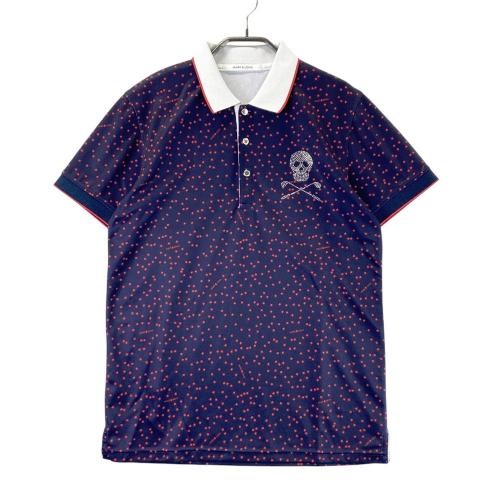 MARK&LONA マークアンドロナ 半袖ポロシャツ 星柄 ネイビー系 サイズ
