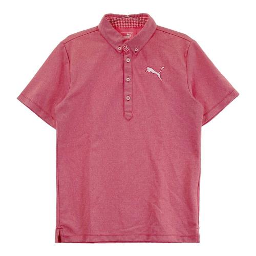 プーマ PUMA ポロシャツ ボタン ショートスリーブ 半袖 Mサイズ 赤 PUMA ポロシャツ プーマ メンズ フェラーリ チーム プロ 半袖