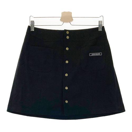 【10％OFF】 ジュン JUN&ROPE アンド ブラック系 スカート インナー付 ロペ レディースウェア