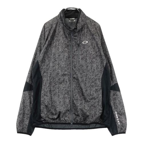 OAKLEY オークリー ジップ ナイロンジャケット 総柄 グリーン系