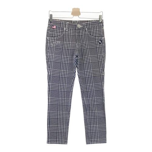 PEARLY GATES パーリーゲイツ 蓄熱 中綿スカート 千鳥柄 ネイビー系