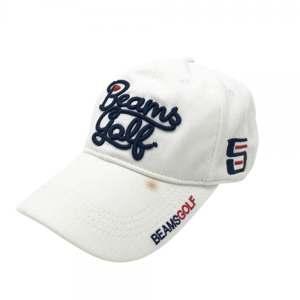 BEAMS GOLF ビームスゴルフ キャップ ホワイト系 ランク：B