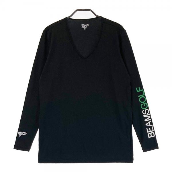 BEAMS GOLF ビームスゴルフ ハイネック 長袖Tシャツ ネイビー系