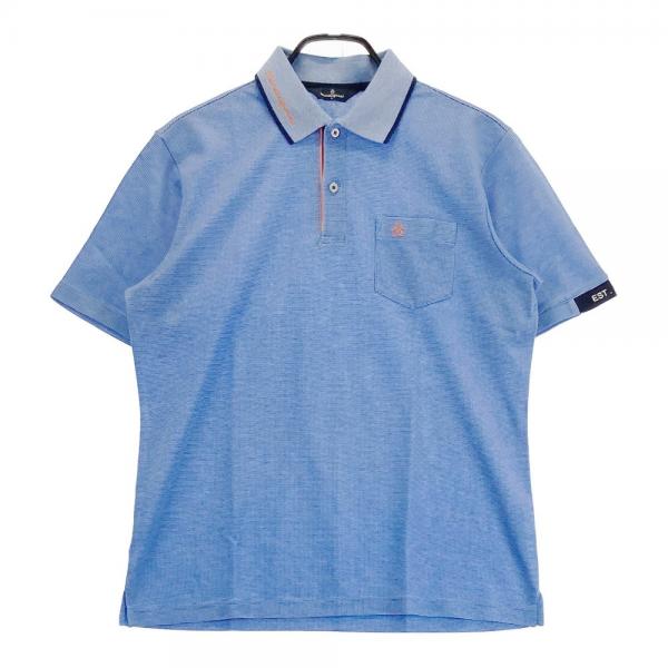 MUNSING WEAR マンシングウェア 半袖ポロシャツ ブルー系 サイズ
