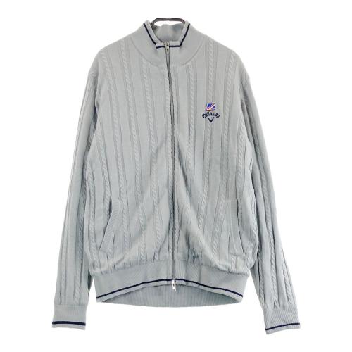 ジャックバニー ダブルジップ ニット ジャケット 裏地付 ホワイト サイズ5 JACK BUNNY ジャックバニー 裏地付 ニット ジップジャケット グレー系