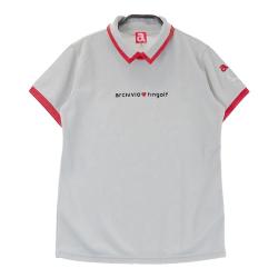 サイズ：38 ARCHIVIO アルチビオ  半袖襟付きTシャツ  ネイビー系 [240101437722] ゴルフウェア レディース ストスト archivio ARCHIVIO アルチビオ 襟付き 半袖Tシャツ ネイビー系