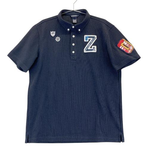 サイズ：2 ZOY ゾーイ  半袖ポロシャツ  イエロー系 [240101439610] ゴルフウェア メンズ ストスト ZOY ゾーイ 半袖ポロシャツ イエロー系 サイズ：2 ランク：B