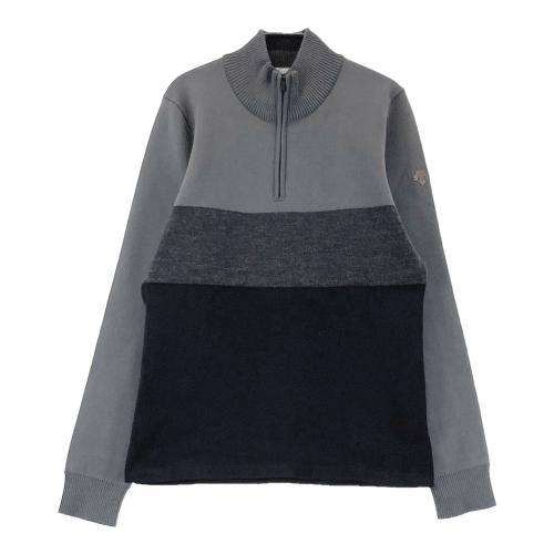 サイズ：S DESCENTE GOLF デサントゴルフ  モックネックニットセーター ウール混  ホワイト系 [240101423434] ゴルフウェア レディース ストスト DESCENTE GOLF デサントゴルフ モックネックニットセーター