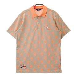 サイズ：M MUNSING WEAR マンシングウェア  半袖シャツ 花柄 イエロー系 [240101448412] ゴルフウェア メンズ ストスト MUNSING WEAR マンシングウェア 半袖シャツ 花柄 イエロー系
