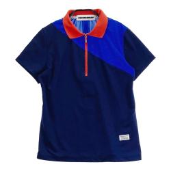 美品【未着用】DECEMBERMAY ネイビー/ベージュ ポロシャツ DECEMBERMAY(ディセンバーメイ)|中古ゴルフウェア通販サイト