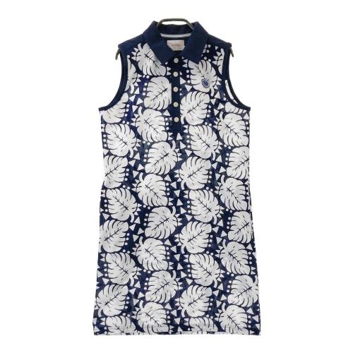 サイズ： MUNSING WEAR マンシングウェア  半袖ワンピース ワッペン ボーダー柄 ブラウン系 [240101441714] ゴルフウェア レディース ストスト MUNSING WEAR マンシングウェア 半袖ワンピース ワッペン