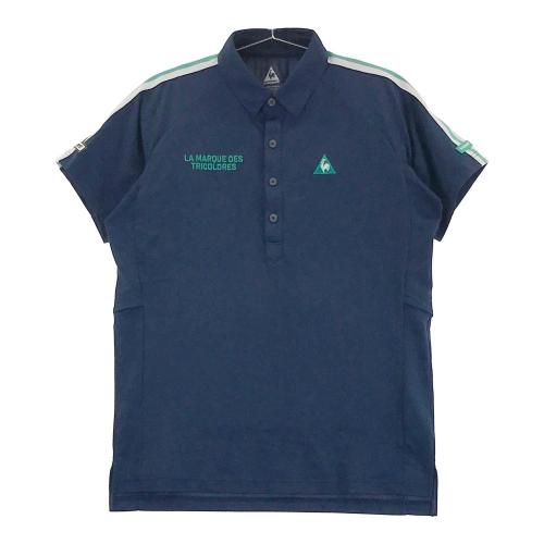 LE COQ GOLF ルコックゴルフ 半袖ポロシャツ ネイビー系 サイズ：M
