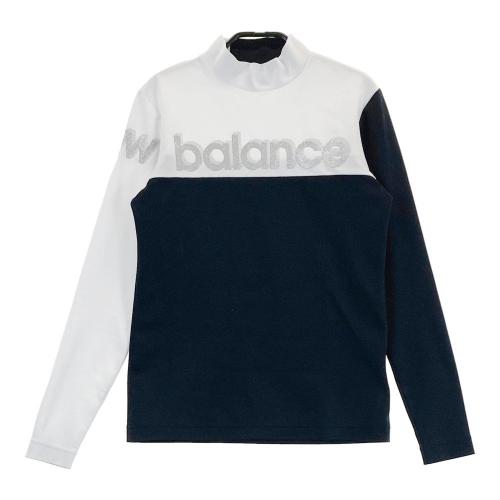 サイズ：0 NEW BALANCE GOLF ニューバランス 2023年 ハイネック 長袖Tシャツ  ブラック系 [240101440326] ゴルフウェア レディース ストスト NEW BALANCE GOLF ニューバランス 2023年 ハイネック 長袖T
