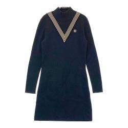 サイズ：S ST ANDREWS セントアンドリュース  ニット ハイネック 長袖ワンピース  ブラック系 [240101457416] ゴルフウェア レディース ストスト ST ANDREWS セントアンドリュース ニット ハイネック 長袖