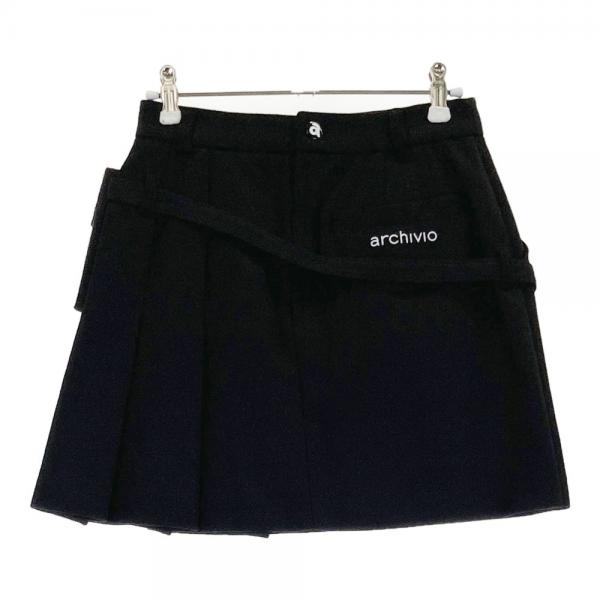 archivio - coco 中古 アルチビオ archivio レディース スカート 36(S) 黒 ブラック ニット 裾フレア archivio - coco 中古 アルチビオ archivio レディース スカート